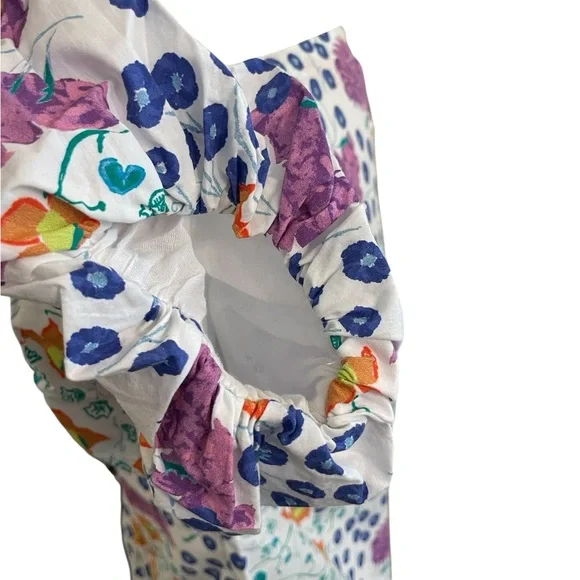 OLIPHANT Floral Patterned Puff Sleeve Blouse NWOT - Picture 9 of 14